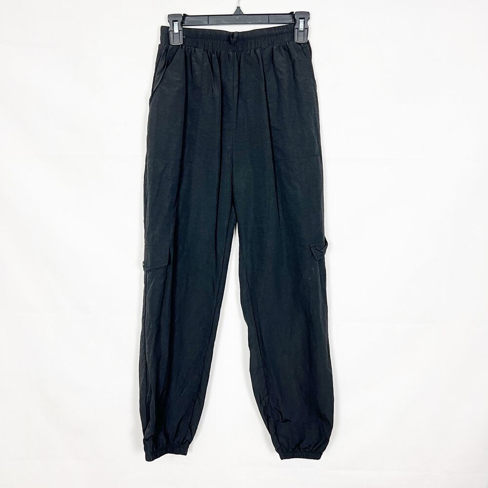 Shein High-Rise  Black Cargo Jogger Pants Size 6